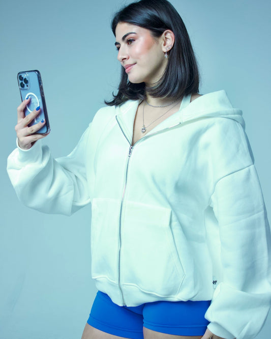 Lounge Zip Jacket - White